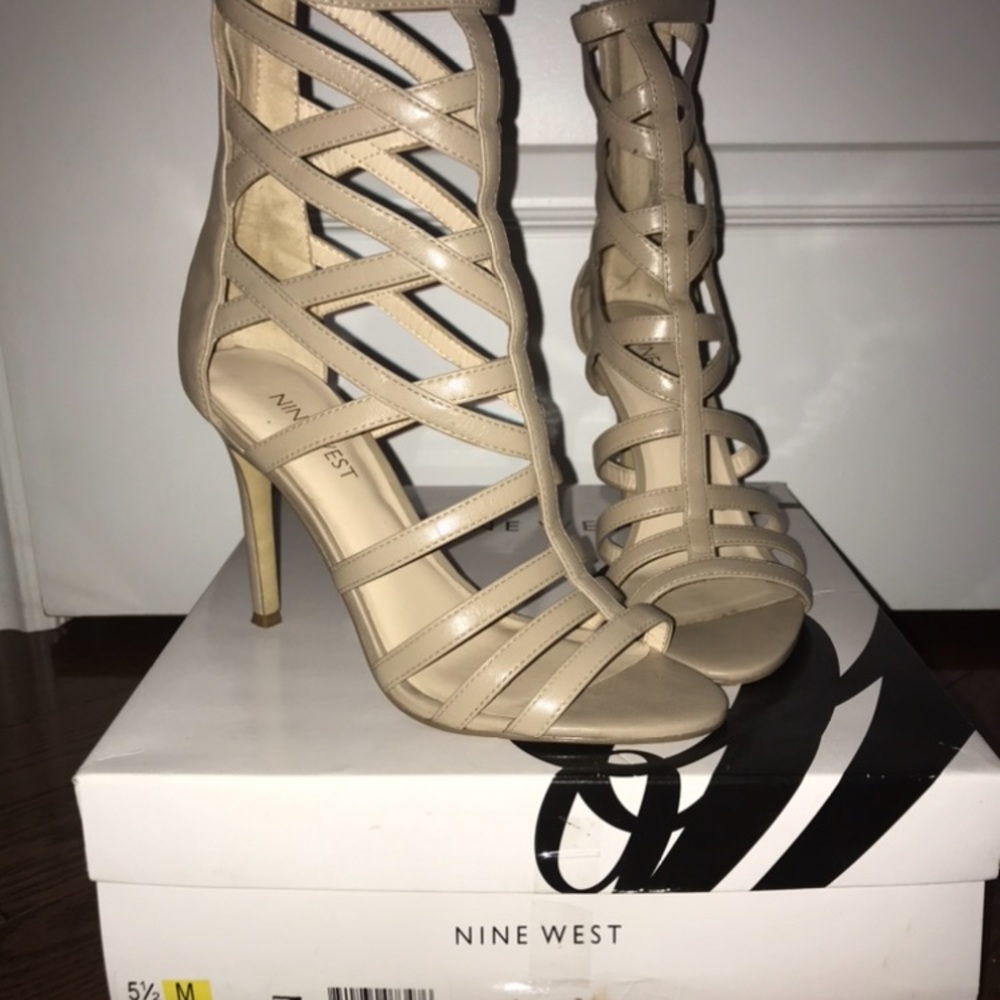 Nine West leather heeled sandals